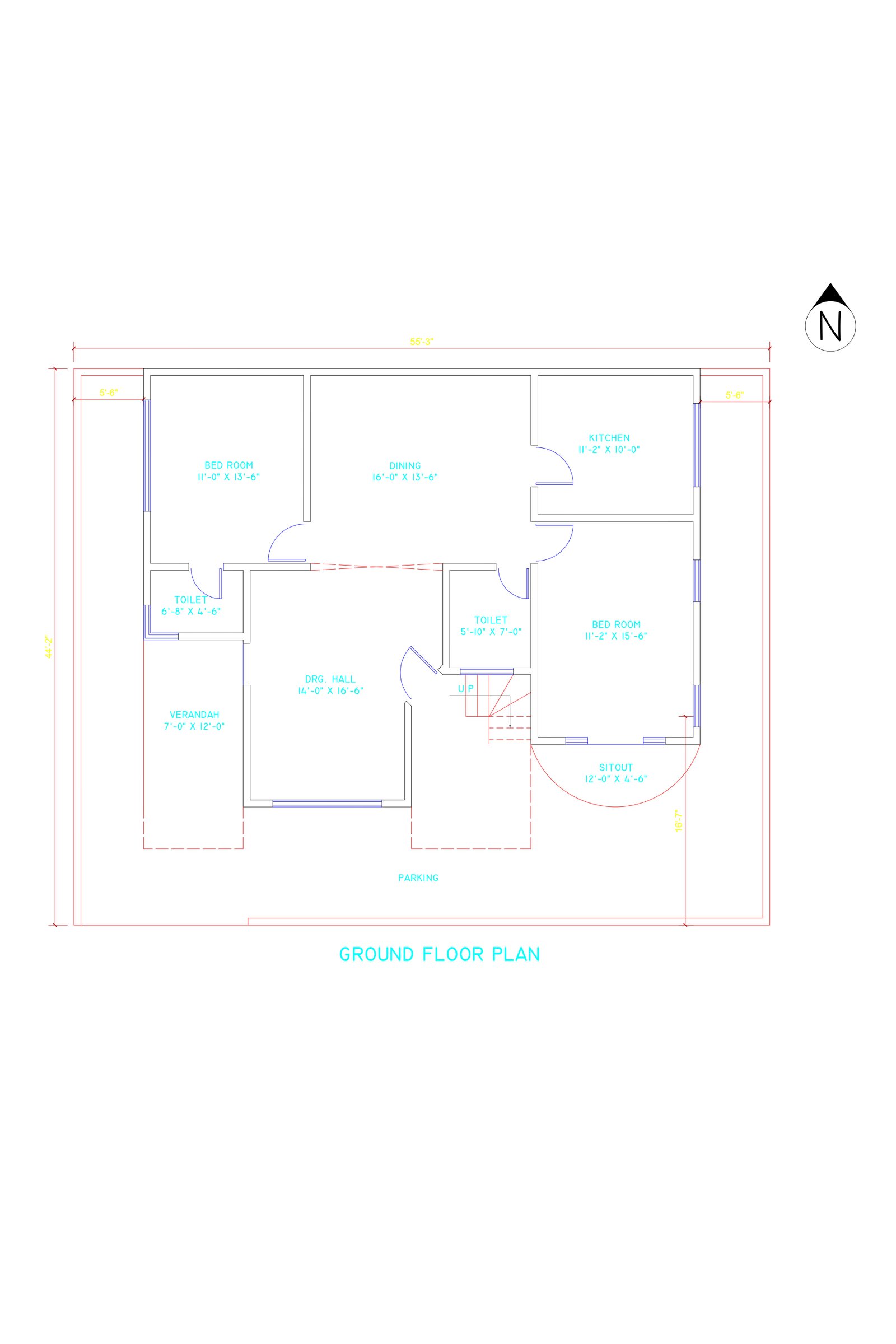 44x45 home plans